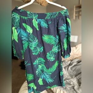 OLD NAVY- Off The Shoulder Tropical Dress NWOT